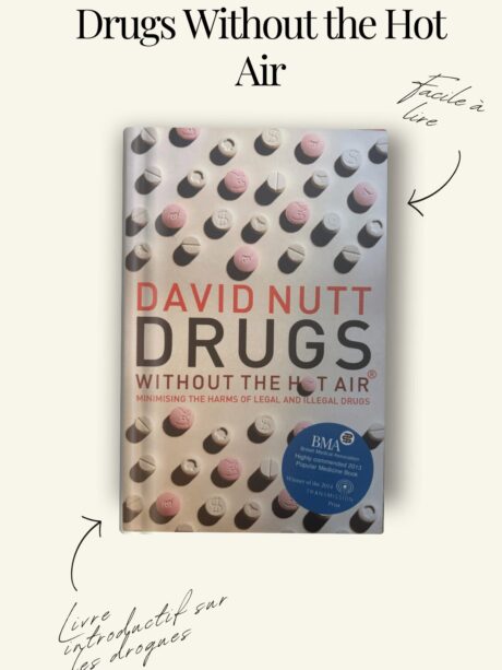 Couverture du livre Drugs Without the Hot Air de David Nutt, un guide introductif sur les drogues et leurs risques.